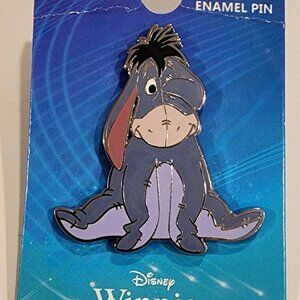 Disney Palm Winnie the Pooh Eeyore Cover Eye Enamel Pin Monogram NEW